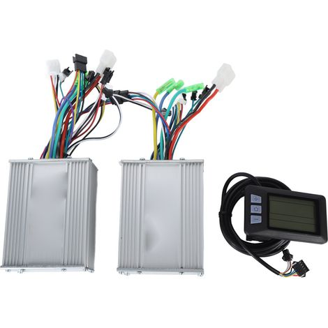 Kit Conversion Vélos Électriques 48V 60V 450W Moteur Double Entraînement Contrôleurs + Écran Affichage pour Vélo Scooter (1/5)