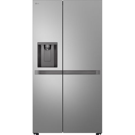 Lg GSLC40PYPE Frigo Syde-by-Side, Classe E, 638L, Porte piatte, Dispenser con allaccio, Linear Cooling, Prime Silver (1/4)