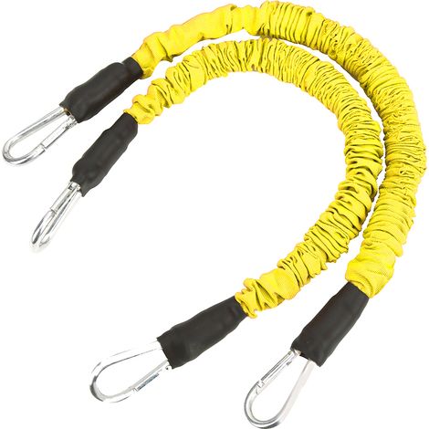 Ballon de basket en latex avec corde de traction pour renforcer les muscles des jambes et sculpter le corps (jaune) (1/5)