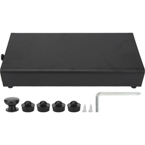 Tiroir à capsules de café, porte-capsules compact, anti-poussière, gain de place, garde les capsules organisées, noir, 37 x 18 cm. (1/5)