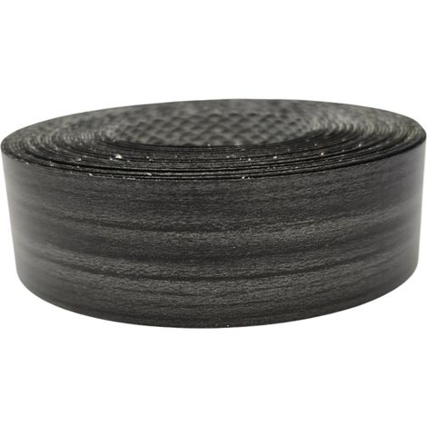 1x Bande de Chant Thermocollant 21mm x 5m Epaisseur 0,50mm Mélaminé Facile à Appliquer Bricolage Étagère Meuble Panneau Bois Durable, Chêne Anthracite (1/3)