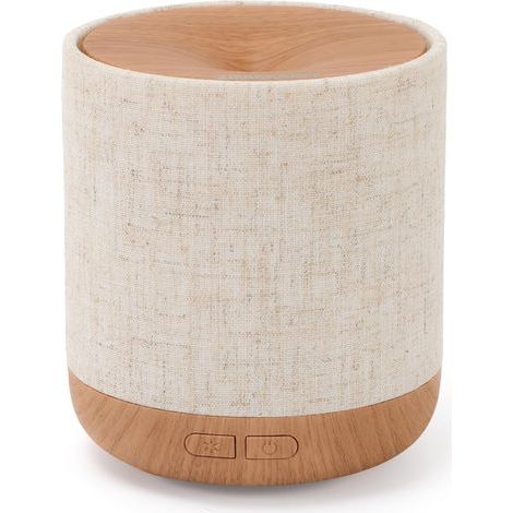 etherische olie, 200 ml, met stoffen bekleding en nachtlampje, ultrasone aroma-diffuser, luchtbevochtiger met lampen, kamerdecoratie, kleine luchtbevochtiger (1/5)