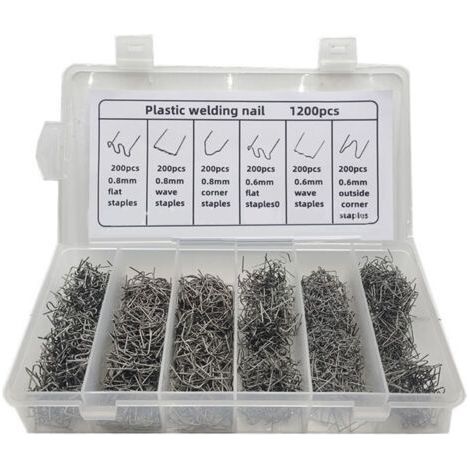 Car Bumper Welding Studs - 1200 Pieces Spring Steel - Durable Plastic Repair - Compatible with Welding Machines (1/5)