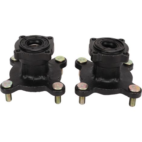 Tbest Scheibenbremsrad-Baugruppe, Hochleistungs-Stahlrad-Baugruppe, Stahllegierung, 4-Loch-Design für Go-Kart-Fahrzeuge, schwarze Beschichtung.