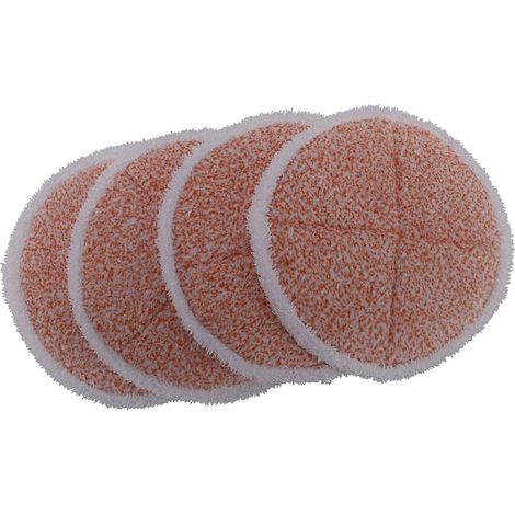 Lot de 4 tampons de rechange pour balai à récurer robuste Bissell Spinwave 2039A 2124 pour balai à sol dur électrique (1/5)
