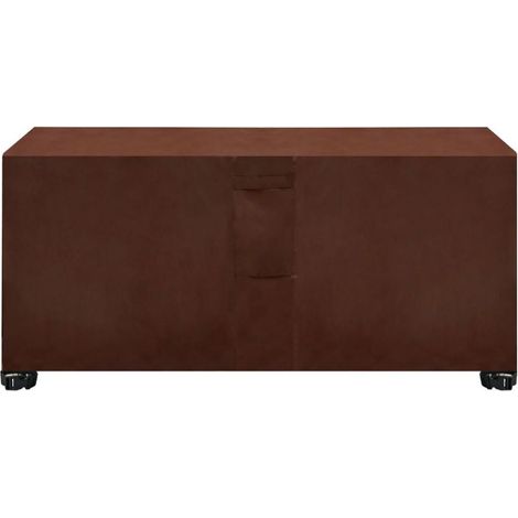 Housse Salon De Jardin Rectangulaire, Patio Housse De Meuble Oxford Carré avec ÉVents, Vent ÉTanche PoussièRe-marron,280×280×80cm (1/5)