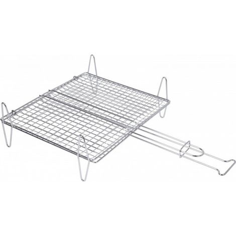 Griglia doppia per pesce 25x30cm zincata 2589 sauvic