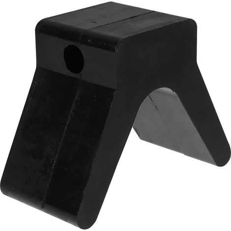 Butée Étrave en Caoutchouc Noir V pour Remorque Bateau, Pièce de Rechange Facile à Installer Compatible Yacht et Kayak (1/5)