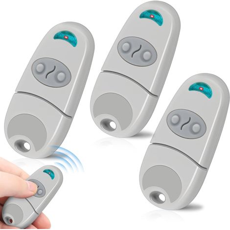 Télécommande Portail Garage 433.92MHz 3PCS, 2 Canaux Compatible avec TOP-432EV/EE/NA, Télécommande pour Porte de Garage et Portail (1/5)
