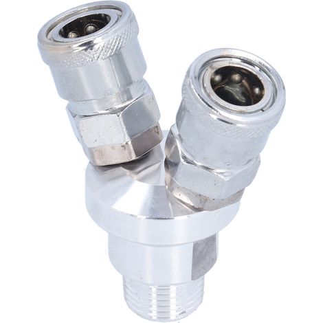 Accessoires de connexion en alliage résistant à la corrosion pour séparateur d'air, destinés aux engins de chantier (SMV 2 voies). (1/5)