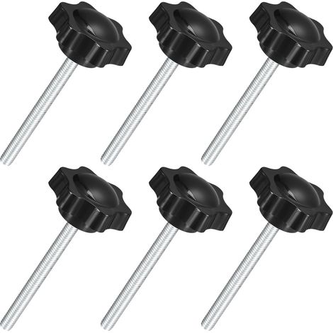 6Pcs Boutons Étoile M6 x 60mm Bouton de Serrage (1/5)