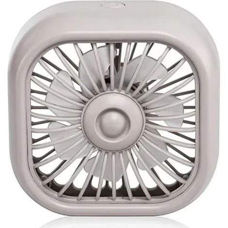 Ventilateur Double Tête Rotatif 360 Degrés Voiture Mini USB D'été (1/5)