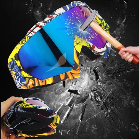 Lunettes de protection motocross anti-poussière pour moto, VTT et quad (1/5)