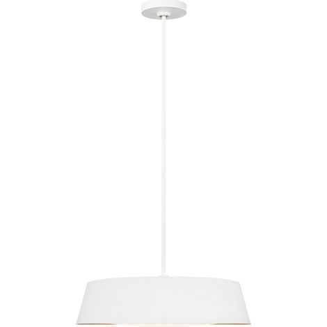 Suspension à 5 ampoules Elstead Asher, blanc mat, E14 (1/4)