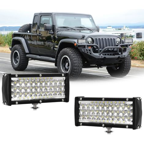 7-Zoll 144W 6000K Wasserdichte LED-Arbeitsleuchte für Geländefahrzeuge, LKWs, ATVs und UTVs (2er-Pack) (1/5)