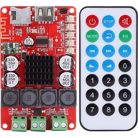 Tragbarer Bluetooth-Audioverstärker (50 W + 50 W) mit TF-Player und Fernbedienung (1/5)