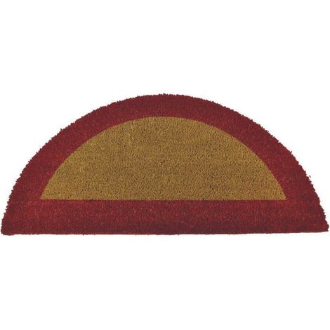 ZERBINO ECOCO SEMICERCHIO CM.40X80 ROSSO SPESSORE MM.18 cm.40x80, spessore mm.18