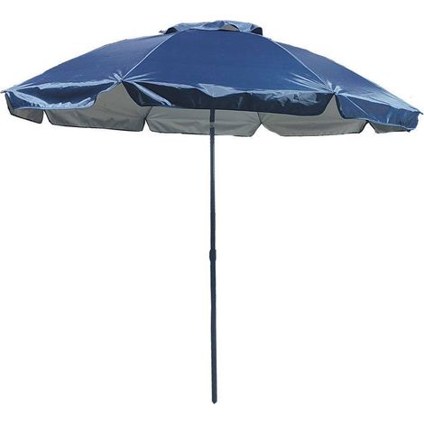 Sombrilla Acero 6 Varillas 180 cm Nylon Azul Oscuro Marbueno