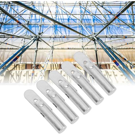 [Producto de audio/Iluminación de trabajo] Pernos conectores de 45 mm para conexiones de andamios, galvanizados, 50 unidades – conectores para construcciones modulares, montaje rápido y seguro