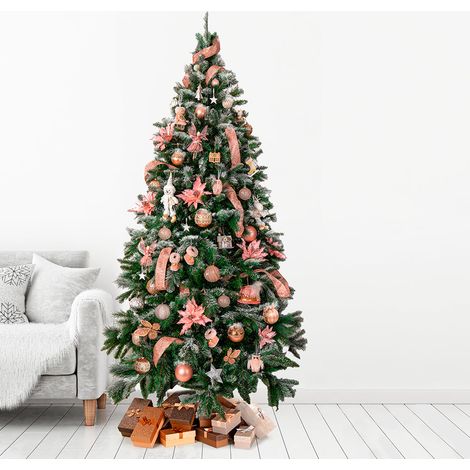 Galileo Stoccolma Albero di Natale 225 cm 1369 Rami PVC con Pigne colore Verde (1/5)