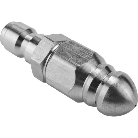 Buse de nettoyage de canalisations pour nettoyeur haute pression avec raccord rapide 1/4 pouce -- (1/5)