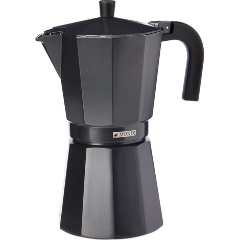 Monix M640012 Caffettiera Italiana Nera 12 Tazze (1/4)