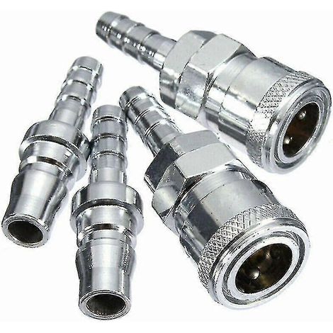 Raccord rapide en cuivre pour tuyau de gaz de 8 mm avec embout pour camping-car (1/2)