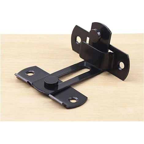 Verrou porte 90 degrés pliable, glissière verrouillage pour portes fenêtres (1/5)
