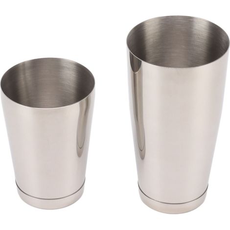 Shaker cocktail inox 304 2 pièces, mélangeur barman, tasse à vin, verre doseur, surface miroir avec gobelet inférieur (1/5)