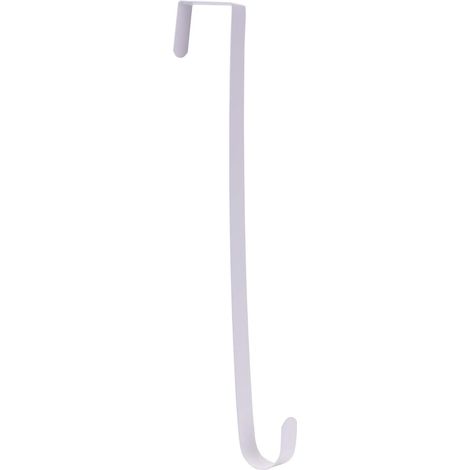 15" Wreath Hanger for Front Door Christmas Decoration Metal Over The Door Single Hook, Black(1)