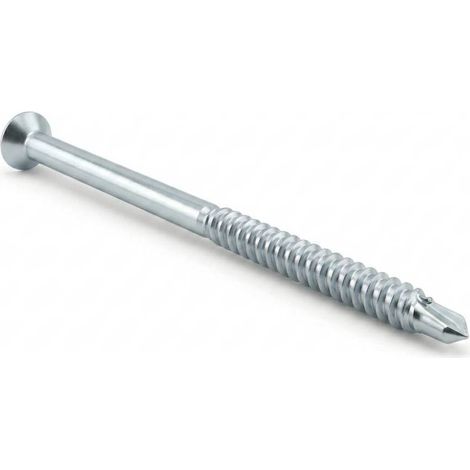 100 Vis De Construction À Tête Fraisée Cs 06280 - 6X280 mm T30 Zingué Blanc - D-Work