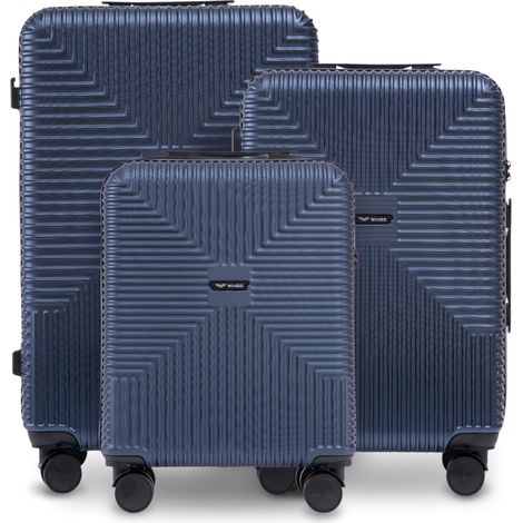 Juego de 3 maletas WINGS PC ECO BLUE