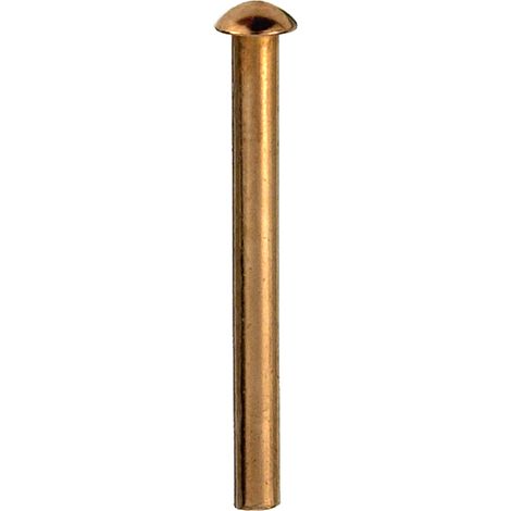Ribattini testa tonda rame 5 x 25 - 10 pz.