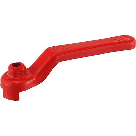 Hebelgriff rot für Kugelhahn 1/2'' - Größe 1