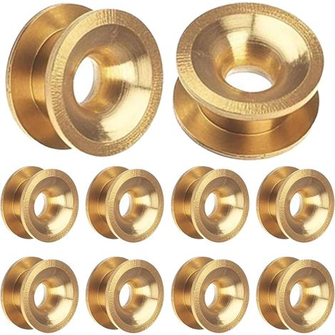 10 pcs Universel Manchons à œillets pour tête de Coupe-Bordures, débroussailleuse, Coupe-Herbe, Manchons en Laiton, pièces de Rechange, Accessoires pour Troy-Bilt, pour Craftsman Moteur de Jardin (1/5)