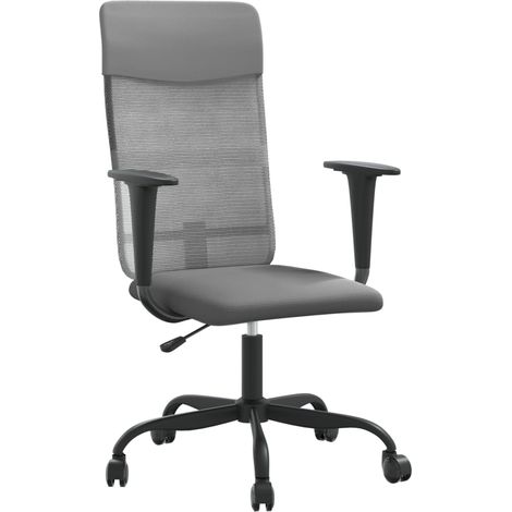 Sedia da ufficio/sedia da studio/sedia per computer grigia regolabile in altezza 020024067
