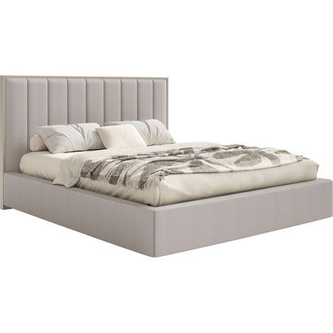 Selsey Togents - Polsterbett 180x200 mit Chenillebezug, Graubeige