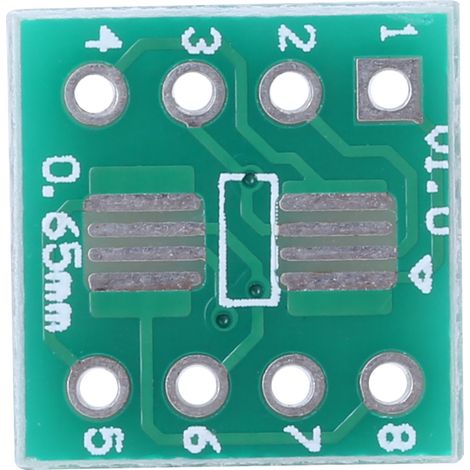 Fockety Leichtes und robustes Adapterplatinen-Konvertermodul SOP8/SSOP8 auf DIP8/TSSOP8/DIP/SMD auf Inline für einfache Installation, geeignet für verschiedene Modelle, Aluminium + Kunststoff, 100