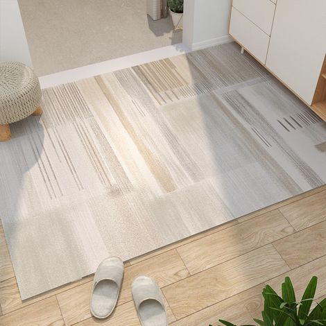 Pure Summer 5080cm Cuir Tapis d'entrée en cuir, lavable, découpable, résistant aux taches, adapté au détachage. (1/4)