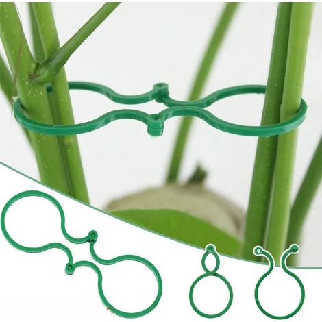 100 Pieces Vine Strapping Clips Plant Climbing Wall Fixture Clips Grouped Plant Support Upright Growth Support Garden Tool (1/5)