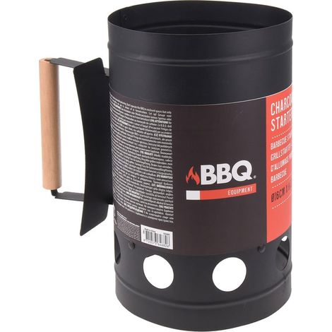 Arrancador para barbacoa 27cm, zinc color negro (1/4)