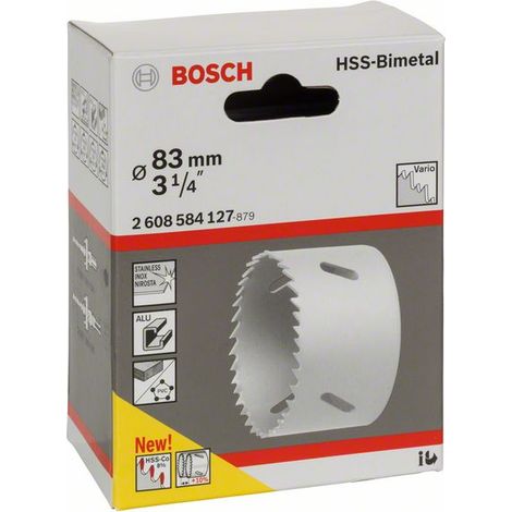 Bosch Lochsäge HSS-Bimetall für Standardadapter 83 mm, 3 1/4"