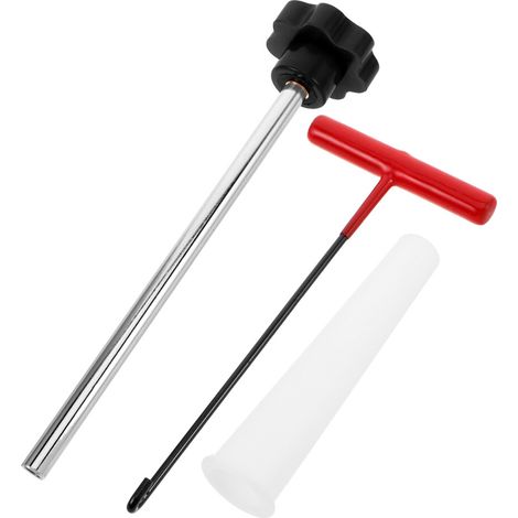Kit di riparazione valvole per pneumatici in metallo nero da 3 pezzi per riparazioni rapide