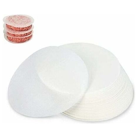 500 Blatt Antihaftpapier, Durchmesser 12,5 cm, gehacktes Steakpapier, Burgerplatte (1/5)