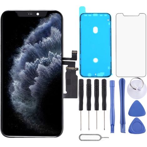 Compatible with iPhone 11 Pro GX, OLED LCD touchscreen, set with frame (Color: (1/4)