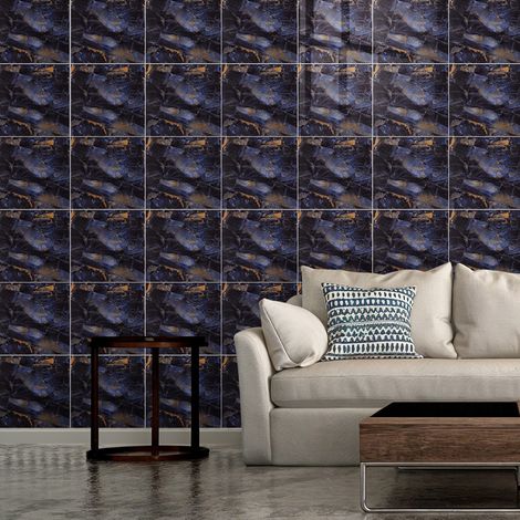 10pcs Peel and Stick Marble Wall Sticker (1/5)