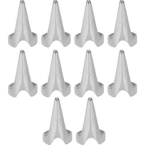 10-teiliges Set Haarteilringe aus einer Legierung für Bart und Haar, Haarstyling-Werkzeug für Zuhause zum Flechten und Schneiden, Silber (1/5)