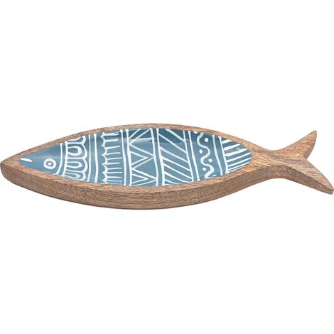 Signes Grimalt Vassoio di pesce  Vassoio di decorazione blu - 3x31x9cm