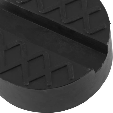 Patin universel pour cric automobile, diamètre 6,5 cm, durable, résistant à la pression, en caoutchouc haute résistance. (1/5)