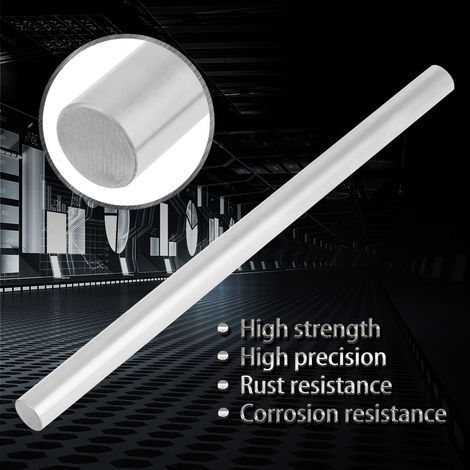 Tige linéaire cylindrique en acier à roulement, axe droit rond Ø10mm, longueur 200mm, barre de guidage de précision (1/5)